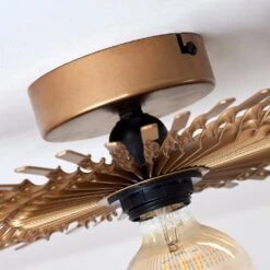Julie Deckenleuchte Gold, Schwarz, 1-flammig -Lampe Verkäufe julie deckenleuchte h3408315 5