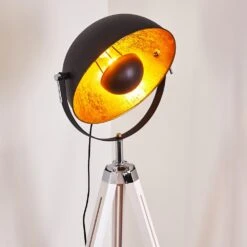 Jupiter Stehleuchte Schwarz-Gold, Weiß, 1-flammig -Lampe Verkäufe jupiter stehleuchte h3280058 do3 16