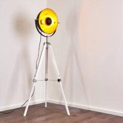 Jupiter Stehleuchte Schwarz-Gold, Weiß, 1-flammig -Lampe Verkäufe jupiter stehleuchte h3280058 do3 19