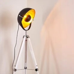 Jupiter Stehleuchte Schwarz-Gold, Weiß, 1-flammig -Lampe Verkäufe jupiter stehleuchte h3280058 do3 2
