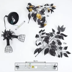 Kallax Deckenleuchte Schwarz, 3-flammig -Lampe Verkäufe kallax deckenleuchte h3641927 4