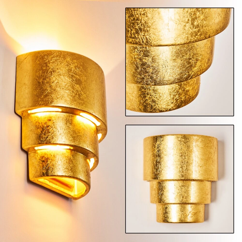 Karatschi Wandleuchte Gold, 1-flammig 3 Karatschi Wandleuchte Gold, 1-flammig