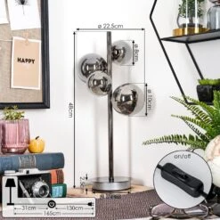 Kasem Tischleuchte Schwarz, 4-flammig -Lampe Verkäufe kasem tischleuchte h3866405 3