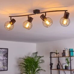 Kenia Deckenleuchte Grau, Schwarz, 4-flammig -Lampe Verkäufe kenia deckenleuchte h3378199 3