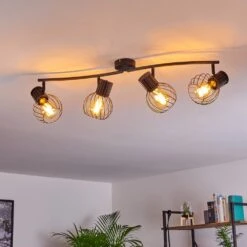 Kenia Deckenleuchte Grau, Schwarz, 4-flammig -Lampe Verkäufe kenia deckenleuchte h3378199 7