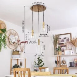 Kenong Hängeleuchte Messing, 3-flammig -Lampe Verkäufe kenong haengeleuchte h3632925 3