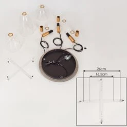 Kenong Hängeleuchte Messing, 3-flammig -Lampe Verkäufe kenong haengeleuchte h3632925 4