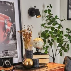 Kergus Wandleuchte Schwarz, 1-flammig -Lampe Verkäufe kergus wandleuchte h3618615 6