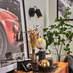 Kergus Wandleuchte Schwarz, 1-flammig -Lampe Verkäufe kergus wandleuchte h3618615 8