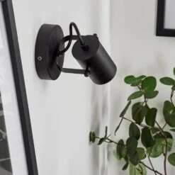 Kergus Wandleuchte Schwarz, 1-flammig -Lampe Verkäufe kergus wandleuchte h3618615 9