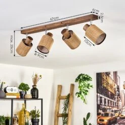 Kinnared Deckenleuchte Chrom, Dunkelbraun, 4-flammig -Lampe Verkäufe kinnared deckenleuchte h3733523 3