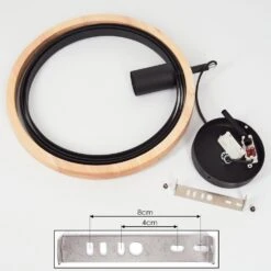 Kintore Deckenleuchte Holz Hell, Schwarz, 1-flammig -Lampe Verkäufe kintore deckenleuchte h3614693 4