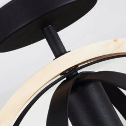 Kintore Deckenleuchte Holz Hell, Schwarz, 1-flammig -Lampe Verkäufe kintore deckenleuchte h3614693 5