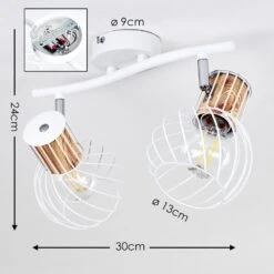 Koler Deckenleuchte Weiß, 2-flammig -Lampe Verkäufe koler deckenleuchte h3323595 1