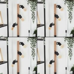 Kouk Stehleuchte Naturfarben, Schwarz, 3-flammig -Lampe Verkäufe kouk stehleuchte h3633229 1