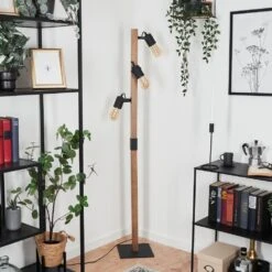 Kouk Stehleuchte Naturfarben, Schwarz, 3-flammig -Lampe Verkäufe kouk stehleuchte h3633229 9