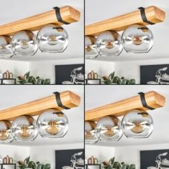 Koyoto Deckenleuchte Glas 15 Cm Naturfarben, Schwarz, 5-flammig -Lampe Verkäufe koyoto deckenleuchte glas 15 cm h3818596 1