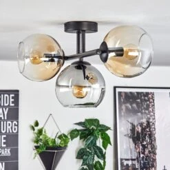 Koyoto Deckenleuchte Glas 15 Cm Bernsteinfarben, Klar, Rauchfarben, 3-flammig -Lampe Verkäufe koyoto deckenleuchte glas 15 cm h3858905 11