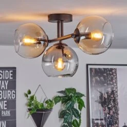 Koyoto Deckenleuchte Glas 15 Cm Bernsteinfarben, Klar, Rauchfarben, 3-flammig -Lampe Verkäufe koyoto deckenleuchte glas 15 cm h3858905 6