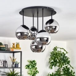 Koyoto Deckenleuchte Glas 15 Cm Chrom, Rauchfarben, 5-flammig -Lampe Verkäufe koyoto deckenleuchte glas 15 cm h3882528 1