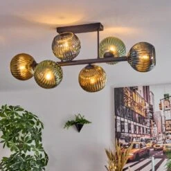 Koyoto Deckenleuchte Glas 15 Cm Blau, Gold, Grün, 6-flammig -Lampe Verkäufe koyoto deckenleuchte glas 15 cm h3940105 10