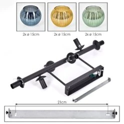 Koyoto Deckenleuchte Glas 15 Cm Blau, Gold, Grün, 6-flammig -Lampe Verkäufe koyoto deckenleuchte glas 15 cm h3940105 4