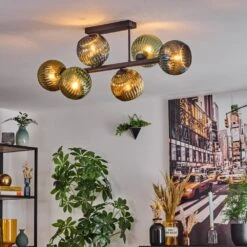 Koyoto Deckenleuchte Glas 15 Cm Blau, Gold, Grün, 6-flammig -Lampe Verkäufe koyoto deckenleuchte glas 15 cm h3940105 8