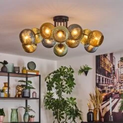 Koyoto Deckenleuchte Glas 15 Cm Blau, Gold, Grün, 12-flammig -Lampe Verkäufe koyoto deckenleuchte glas 15 cm h3953372 6