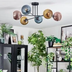 Koyoto Deckenleuchte Glas 15 Cm Blau, Gold, Kupferfarben, 6-flammig -Lampe Verkäufe koyoto deckenleuchte glas 15 cm h3959060 1