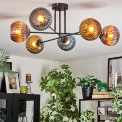 Koyoto Deckenleuchte Glas 15 Cm Blau, Gold, Kupferfarben, 6-flammig -Lampe Verkäufe koyoto deckenleuchte glas 15 cm h3959060 10