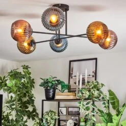 Koyoto Deckenleuchte Glas 15 Cm Blau, Gold, Kupferfarben, 6-flammig -Lampe Verkäufe koyoto deckenleuchte glas 15 cm h3959060 8