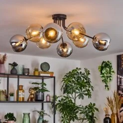 Koyoto Deckenleuchte Glas 15 Cm Bernsteinfarben, Chrom, Rauchfarben, 8-flammig -Lampe Verkäufe koyoto deckenleuchte glas 15 cm h3959220 6