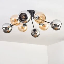 Koyoto Deckenleuchte Glas 15 Cm Bernsteinfarben, Chrom, Rauchfarben, 8-flammig -Lampe Verkäufe koyoto deckenleuchte glas 15 cm h3959220 7