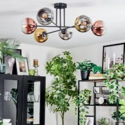 Koyoto Deckenleuchte Glas 15 Cm Chrom, Gold, Klar, Kupferfarben, Rauchfarben, 6-flammig -Lampe Verkäufe koyoto deckenleuchte glas 15 cm h3959312 9