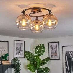 Koyoto Deckenleuchte Glas 15 Cm Bernsteinfarben, Klar, 3-flammig -Lampe Verkäufe koyoto deckenleuchte glas 15 cm h9006800 12