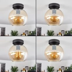 Koyoto Deckenleuchte Glas 20 Cm Bernsteinfarben, 1-flammig -Lampe Verkäufe koyoto deckenleuchte glas 20 cm h3625309 1