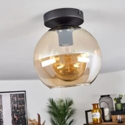 Koyoto Deckenleuchte Glas 20 Cm Bernsteinfarben, 1-flammig -Lampe Verkäufe koyoto deckenleuchte glas 20 cm h3625309 9