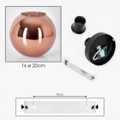 Koyoto Deckenleuchte Glas 20 Cm Kupferfarben, 1-flammig -Lampe Verkäufe koyoto deckenleuchte glas 20 cm h3745793 4