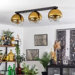 Koyoto Deckenleuchte Glas 25 Cm Gold, Klar, 3-flammig -Lampe Verkäufe koyoto deckenleuchte glas 25 cm h3626917 12