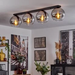 Koyoto Deckenleuchte Glas 25 Cm Chrom, Klar, Rauchfarben, 4-flammig -Lampe Verkäufe koyoto deckenleuchte glas 25 cm h3628515 6