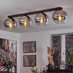 Koyoto Deckenleuchte Glas 25 Cm Chrom, Klar, Rauchfarben, 4-flammig -Lampe Verkäufe koyoto deckenleuchte glas 25 cm h3628515 8