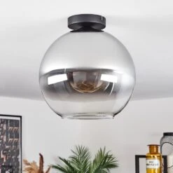 Koyoto Deckenleuchte Glas 30 Cm Chrom, Klar, Rauchfarben, 1-flammig -Lampe Verkäufe koyoto deckenleuchte glas 30 cm h3626375 1