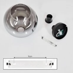 Koyoto Deckenleuchte Glas 30 Cm Chrom, Klar, Rauchfarben, 1-flammig -Lampe Verkäufe koyoto deckenleuchte glas 30 cm h3626375 4