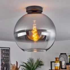 Koyoto Deckenleuchte Glas 30 Cm Chrom, Klar, Rauchfarben, 1-flammig -Lampe Verkäufe koyoto deckenleuchte glas 30 cm h3626375 6