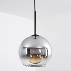 Koyoto Hängeleuchte Glas 20 Cm Chrom, Klar, Rauchfarben, 1-flammig -Lampe Verkäufe koyoto haengeleuchte glas 20 cm h3622995 7