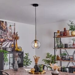 Koyoto Hängeleuchte Glas 20 Cm Gold, Schwarz, 1-flammig -Lampe Verkäufe koyoto haengeleuchte glas 20 cm h3641514 8