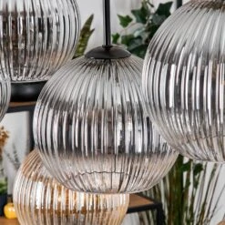 Koyoto Hängeleuchte Glas 20 Cm Naturfarben, Schwarz, 8-flammig 19 Koyoto Hängeleuchte Glas 20 Cm Naturfarben, Schwarz, 8-flammig -Lampe Verkäufe koyoto haengeleuchte glas 20 cm h3935842 5