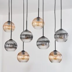 Koyoto Hängeleuchte Glas 20 Cm Naturfarben, Schwarz, 8-flammig 21 Koyoto Hängeleuchte Glas 20 Cm Naturfarben, Schwarz, 8-flammig -Lampe Verkäufe koyoto haengeleuchte glas 20 cm h3935842 7