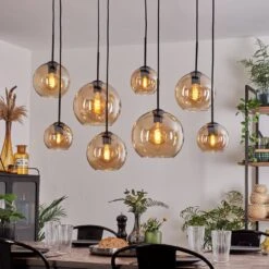 Koyoto Hängeleuchte Glas 25cm, 20cm, 15cm Bernsteinfarben, 8-flammig -Lampe Verkäufe koyoto haengeleuchte glas 25cm 20cm 15cm h3717455 6