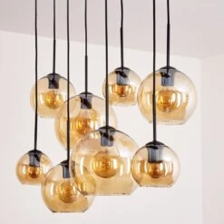 Koyoto Hängeleuchte Glas 25cm, 20cm, 15cm Bernsteinfarben, 8-flammig -Lampe Verkäufe koyoto haengeleuchte glas 25cm 20cm 15cm h3717455 7